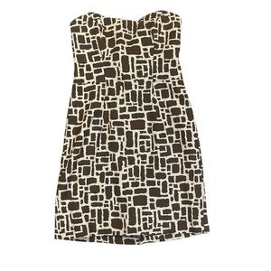 Milly of New York Giraffe Print Strapless Dress
